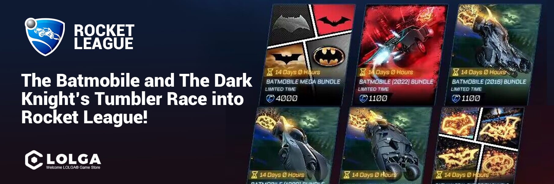 The Batmobile and The Dark Knight’s Tumbler Race into Rocket League!